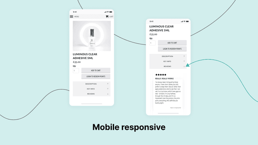 Mobile responsive - adjustable for any device and screen