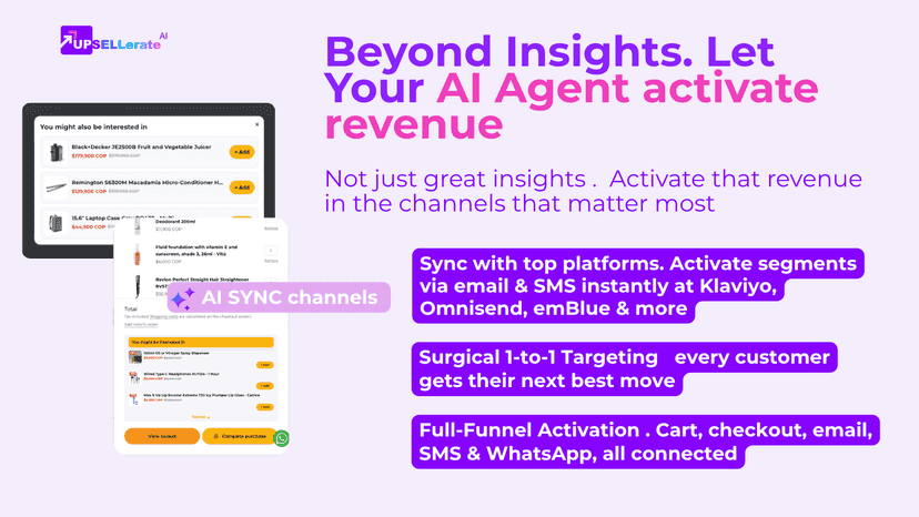 Beyond Insights. Let Your AI Agent activate revenue