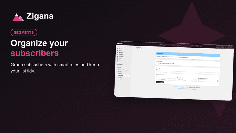Subscriber segments built with simple rules