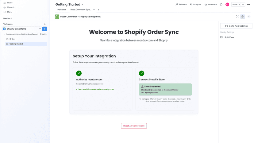 One-click easy setup
