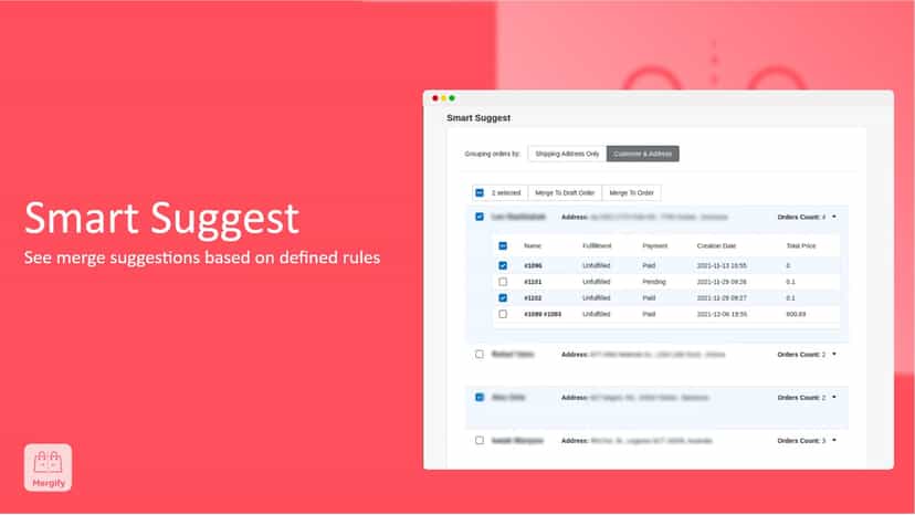 Mergify Smart-Suggest Page