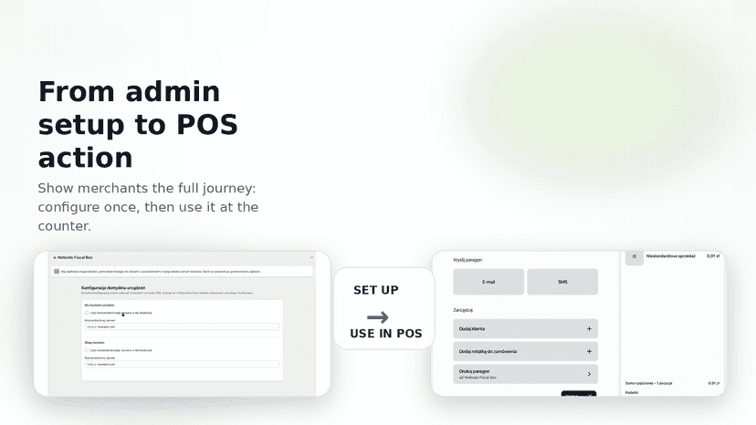 From admin setup to POS action