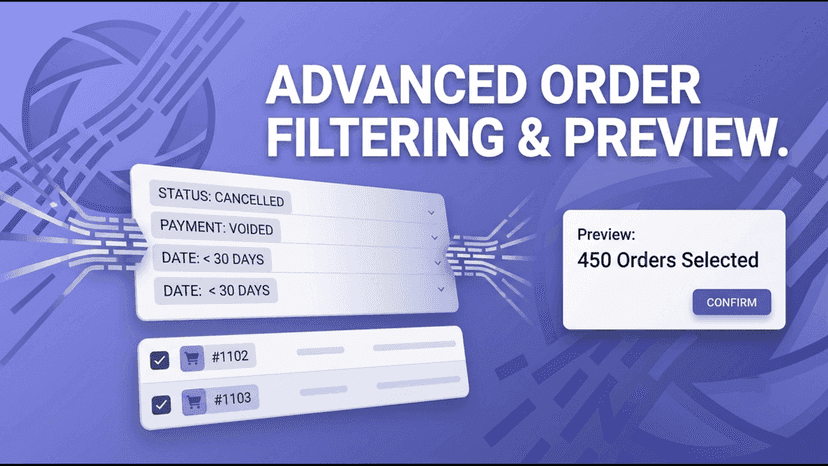 Advanced order filter