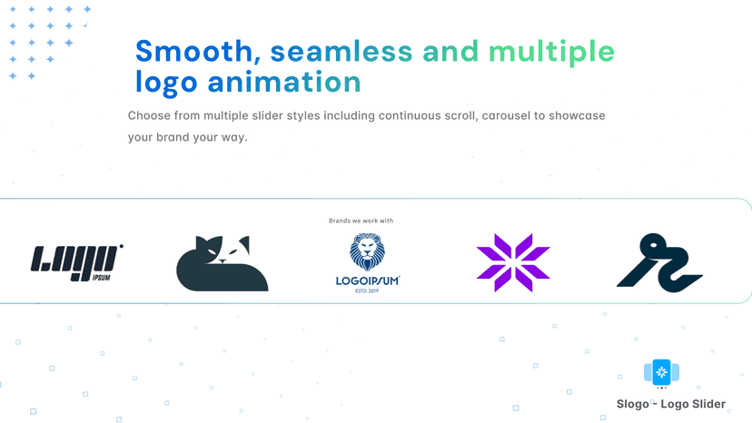 Logo slider screenshot