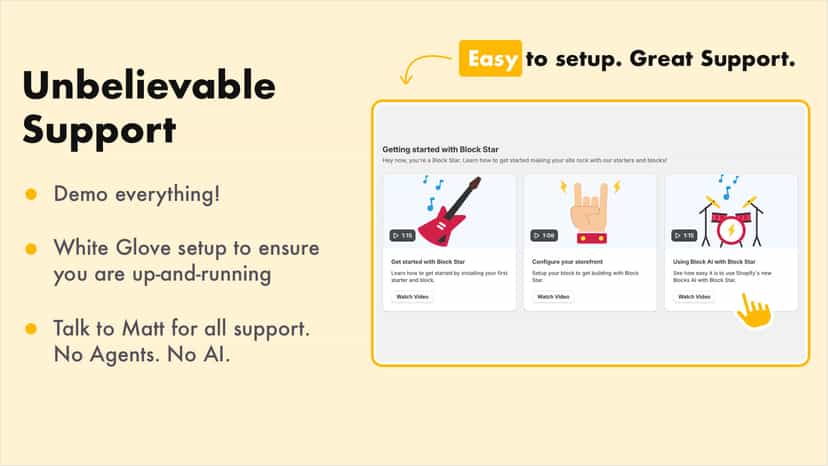 Responsive support