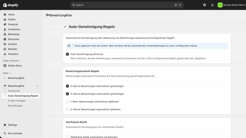 Auto Genehmigung RegeIn