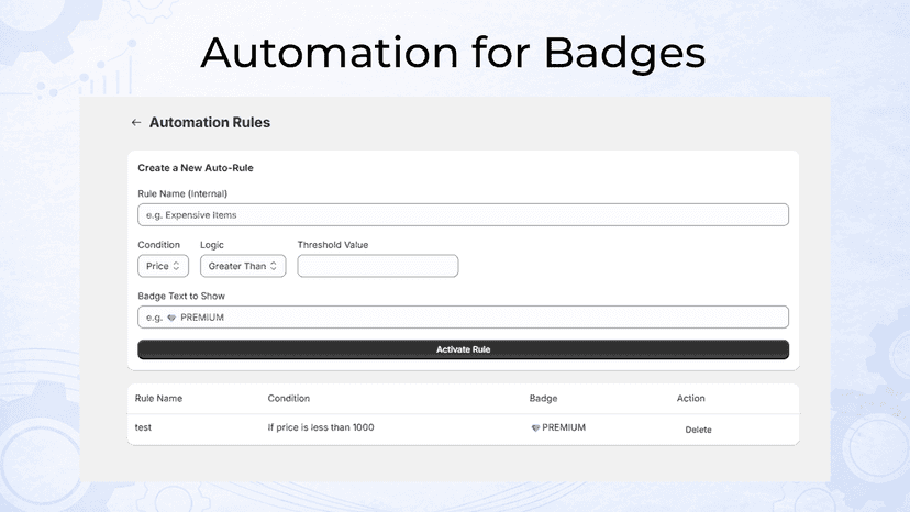 badgeflow automation section