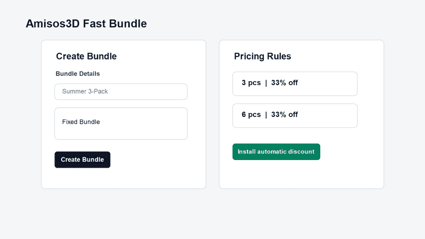 Create bundle offers and pricing rules