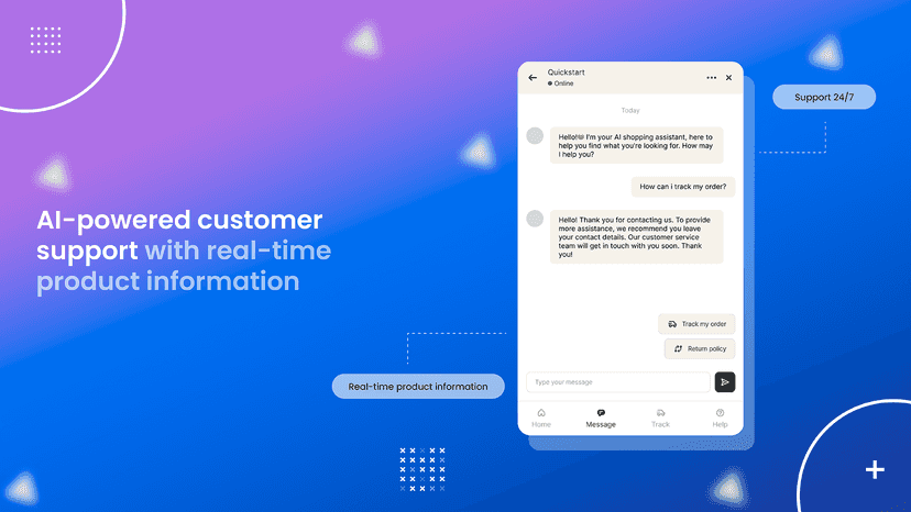 AI-powered customer support with real-time product information
