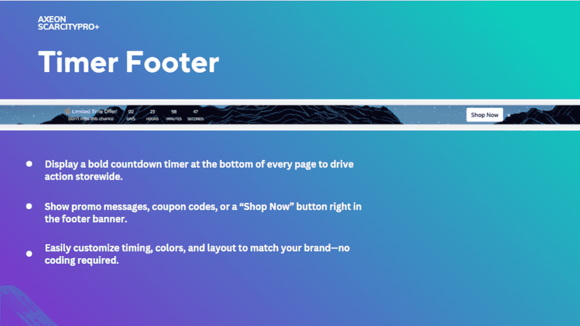 Timer Footer