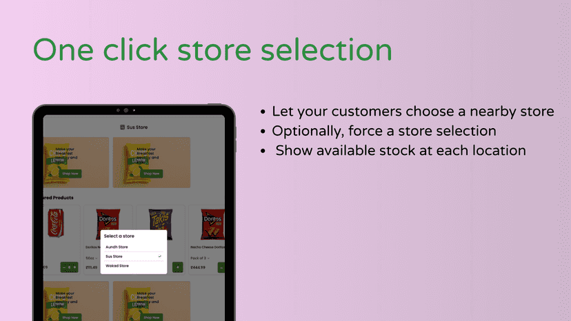 Store selection