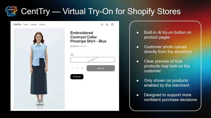 Let customers preview how a product may look on themselves