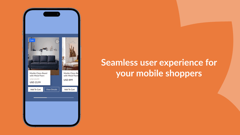 Seamless user experience on mobile