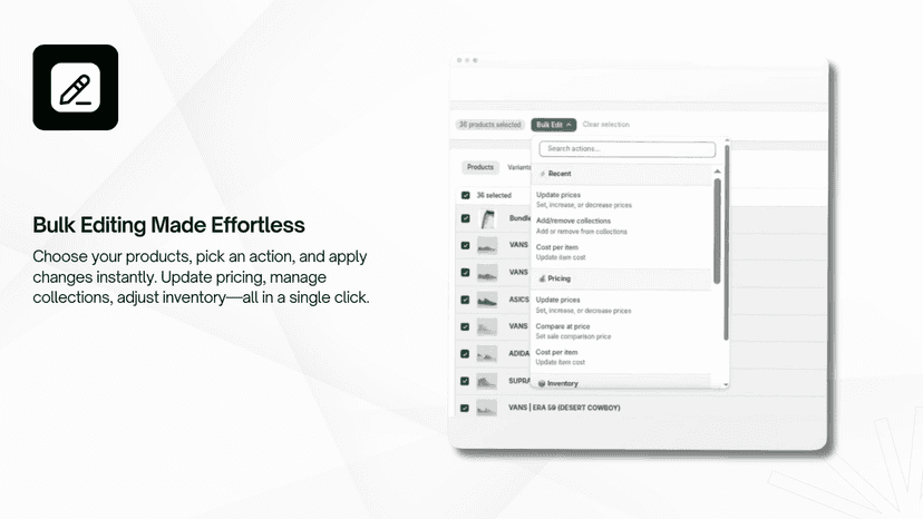 Bulk Editing Made Effortless