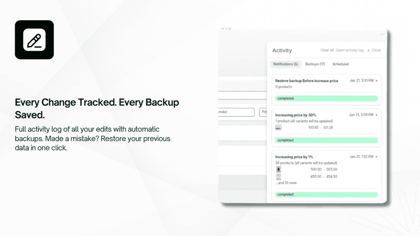 Every Change Tracked. Every Backup Saved.