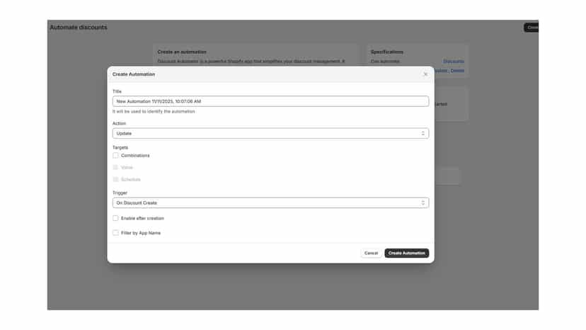 Discountify Automation