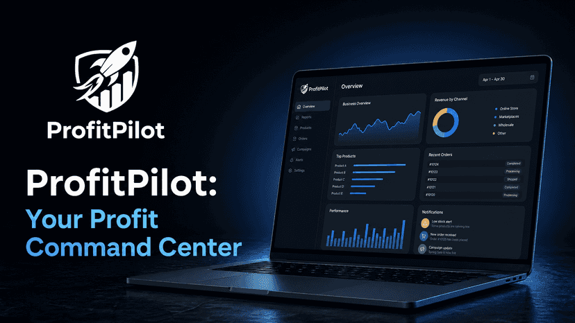 ProfitPilot dashboard showing Shopify profit analytics