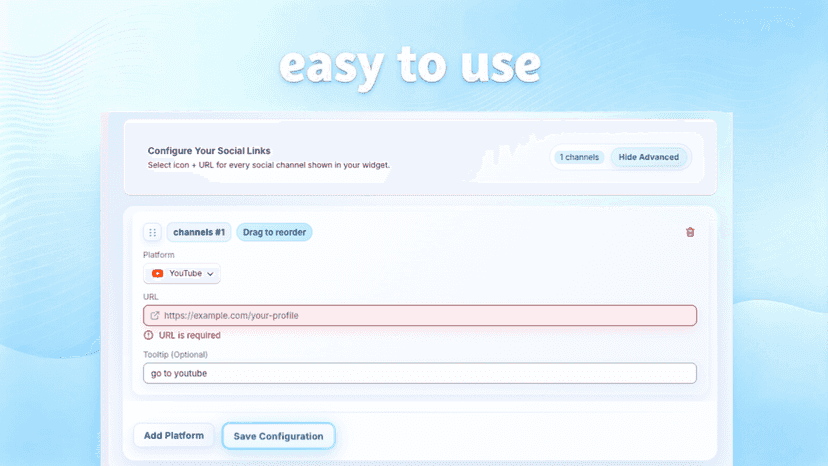 how to config icons