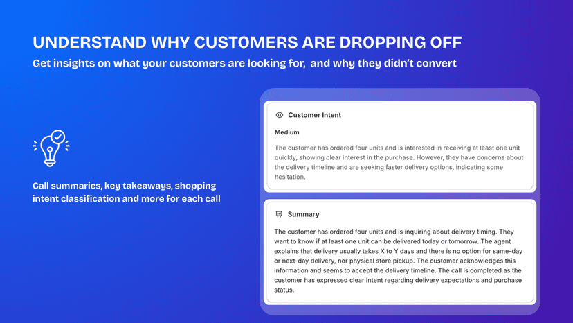 Get insights into what customers are looking for