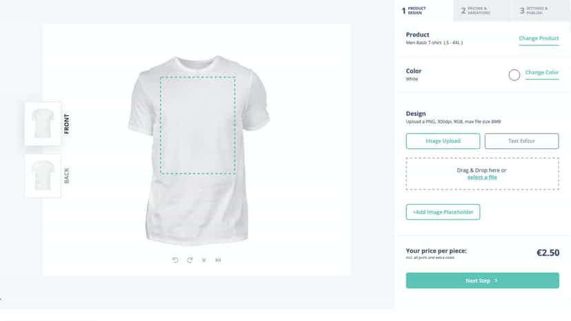 Create a product for POD