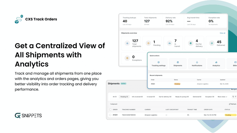Get a Centralized View of All shipment with Analytics