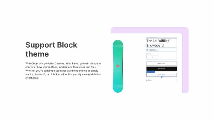 Quotezic app block