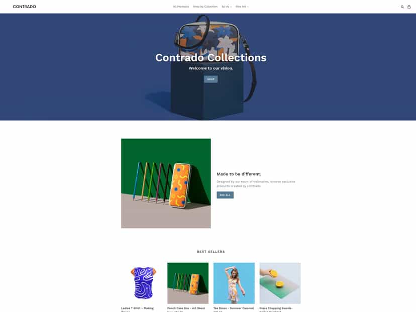 Your Brand: Print on demand website Point of Sale Store Front