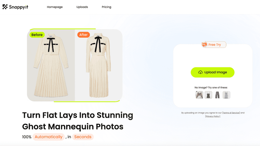 AI ghost mannequin generator turning flat photos into 3D visuals