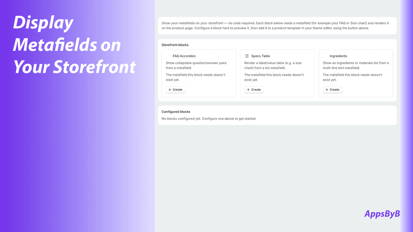 Display Metafields on Your Storefront