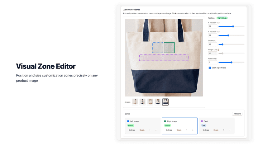 Customize with editor