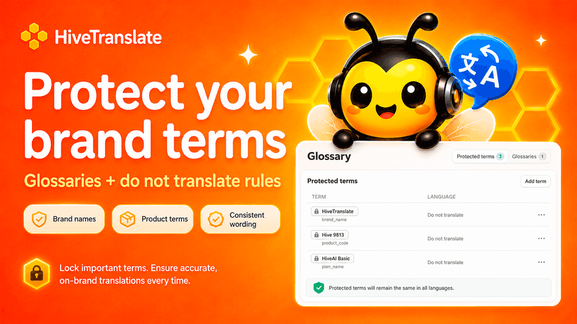 Glosary and Do not translate