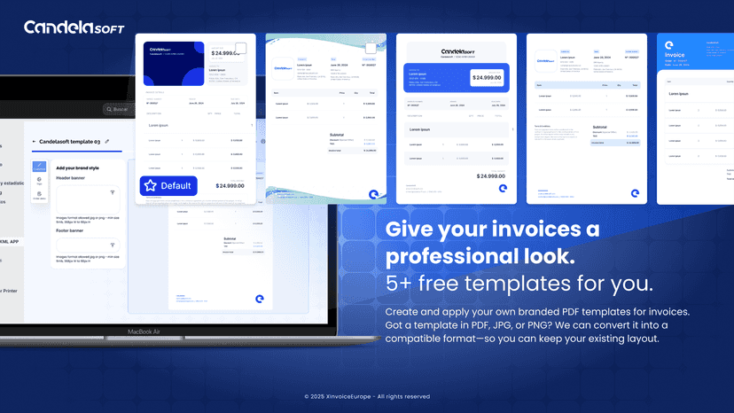 Give your invoices a professional look.