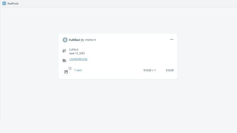 Automatic import of shipment number