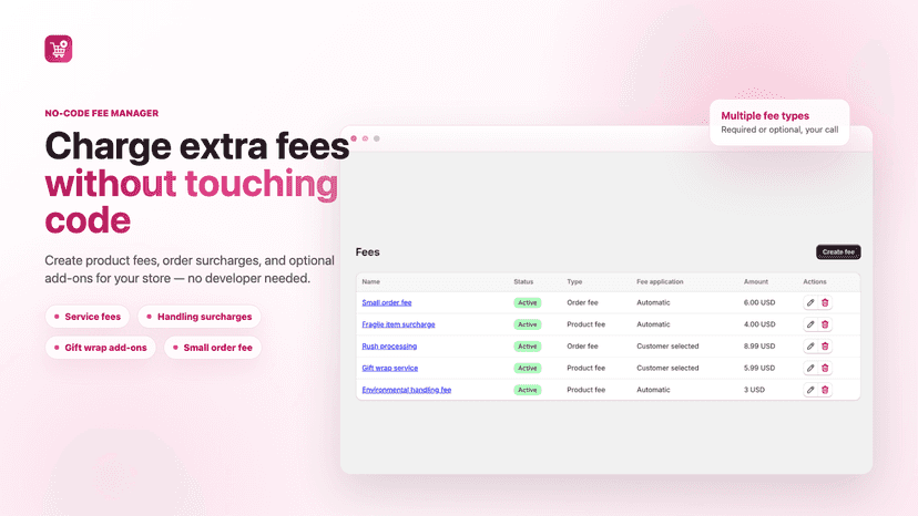 Manage every fee