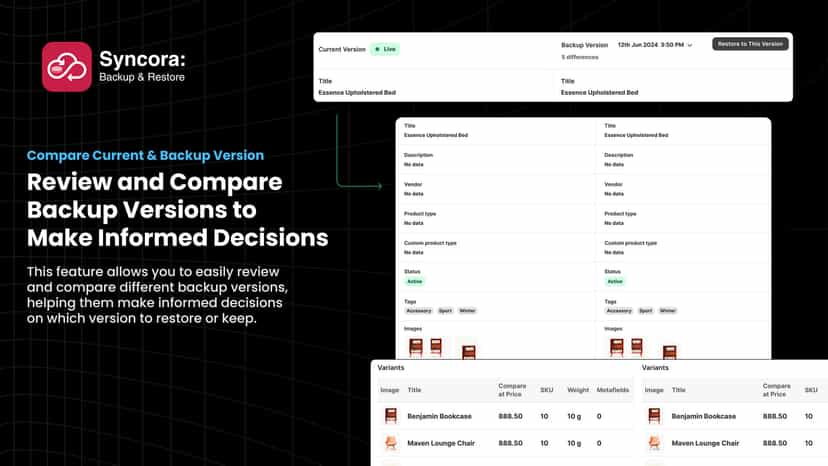 review compare backup version