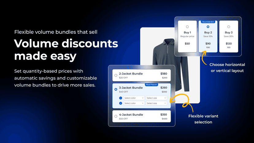 Shopify App store volume discounts