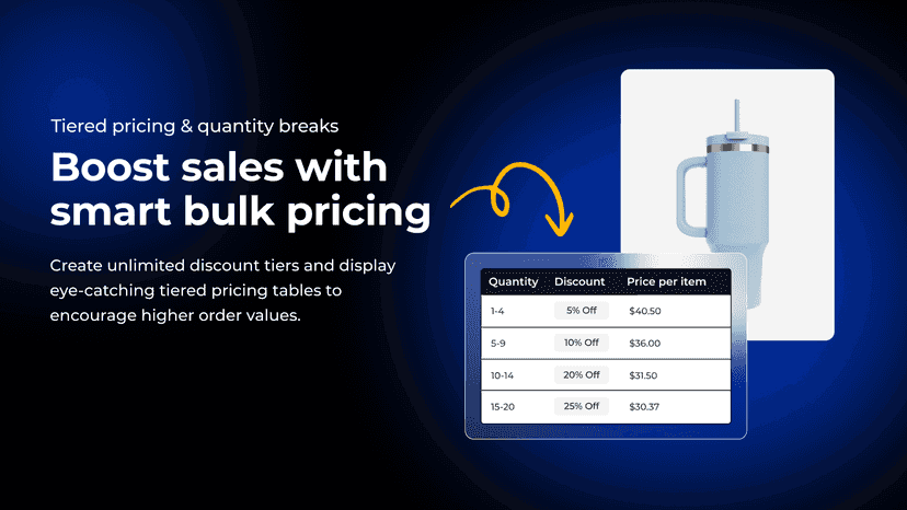 Shopify App store bulk pricing