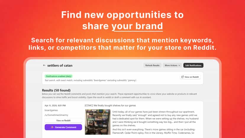 Find brand mentions on Reddit
