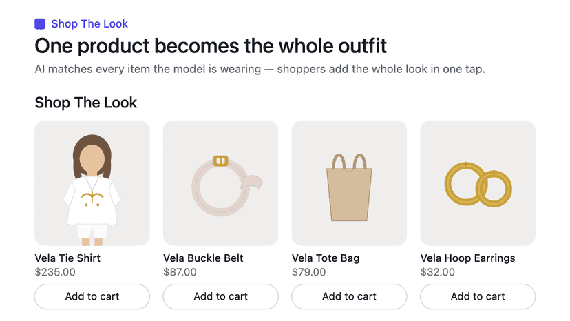 Products become the whole outfit