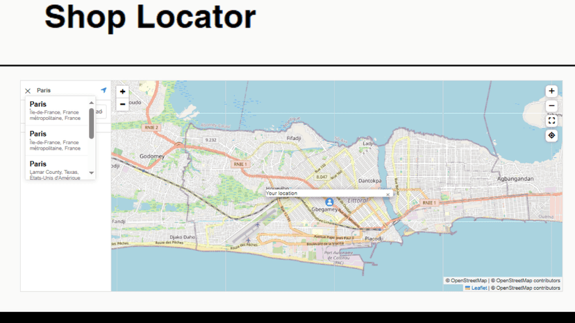 Smart Location Search Customers can search by city, zip code...