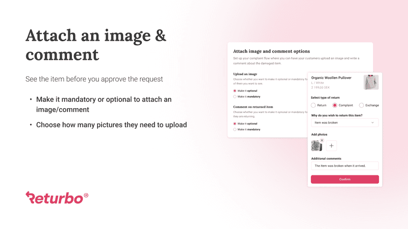 Attach images and add comments