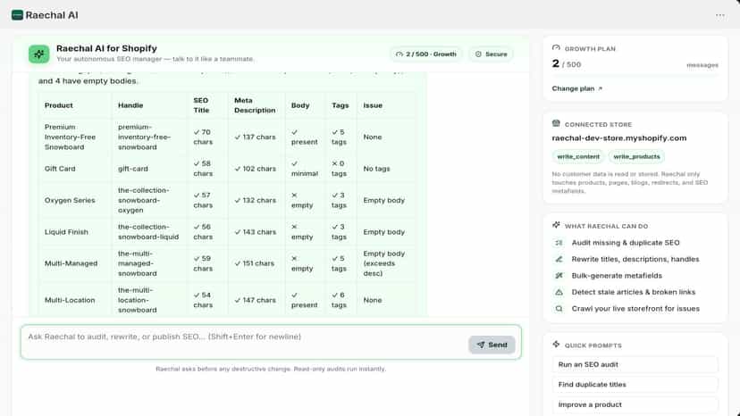 It does all the SEO & GEO changes in the user website