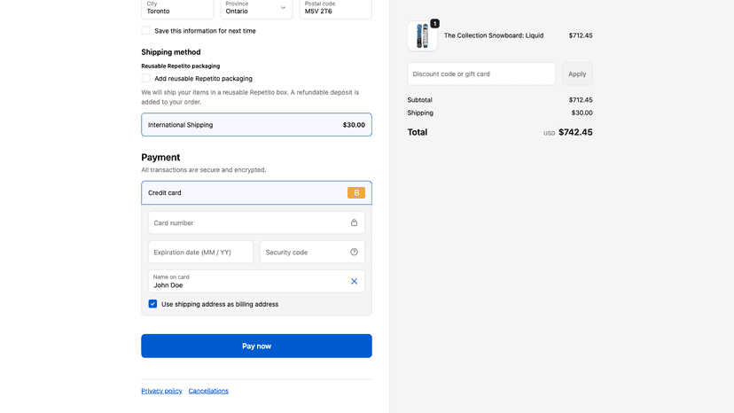 repetito checkbox