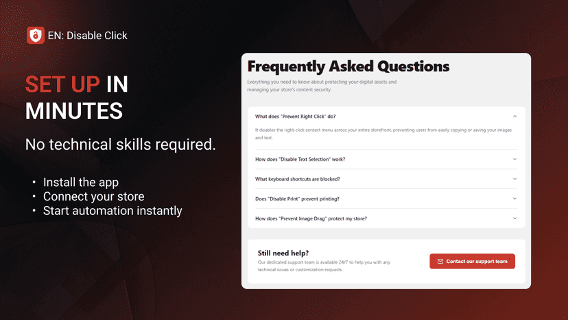 EN: Disable Click Frequently Asked Questions
