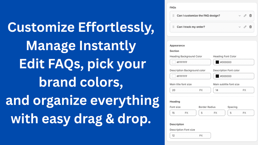 easyfaq appernace