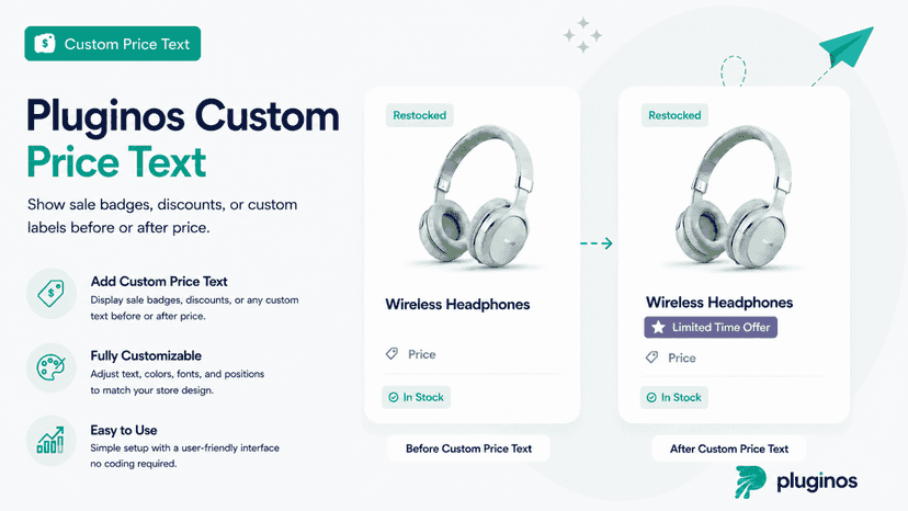 Custom Price Text — Add Text Before or After Product Prices
