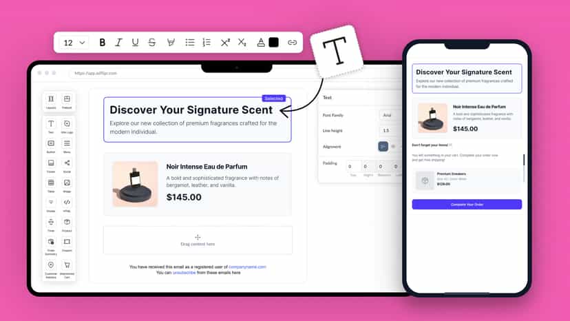 Adflipr eCommerce Based Email Builder