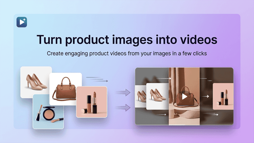 Turn product images into video