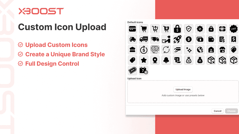 Custom icon upload