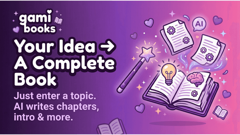 Turn Ideas Into Books Instantly